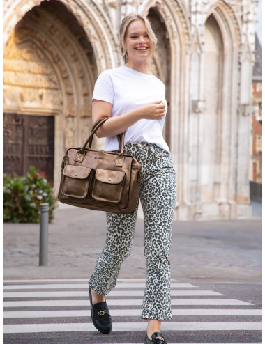 Sac Bandoulière Cuir LeDandy Cuivré - PAUL MARIUS boutiqueholala.com