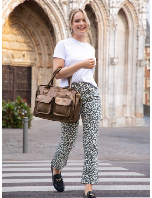 Sac Bandoulière Cuir LeDandy Cuivré - PAUL MARIUS boutiqueholala.com