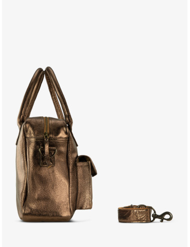 Sac Bandoulière Cuir LeDandy Cuivré - PAUL MARIUS boutiqueholala.com