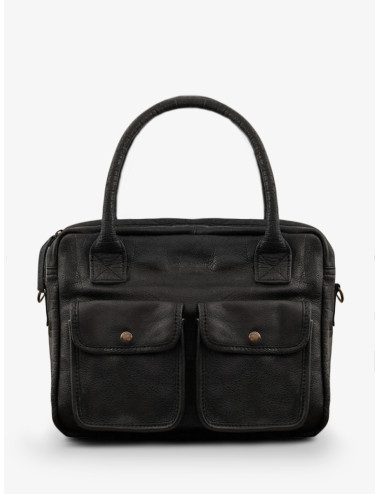 Sac Bandoulière cuir Ledandy Noir - PAUL MARIUS boutiqueholala.com