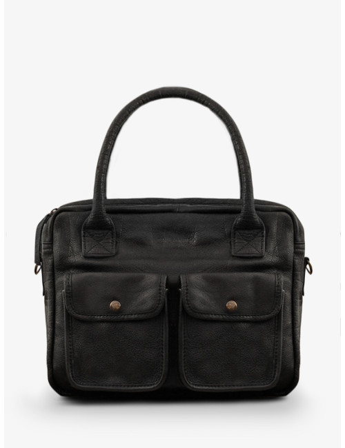 Sac Bandoulière cuir Ledandy Noir - PAUL MARIUS boutiqueholala.com