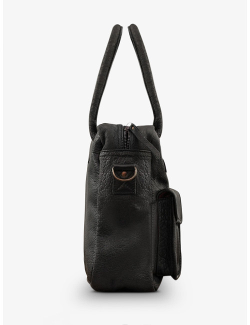 Sac Bandoulière cuir Ledandy Noir - PAUL MARIUS boutiqueholala.com