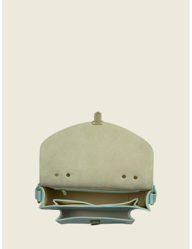 Sac Bandoulière Cuir Femme Mademoiselle George Azur Bleu Ciel - PAUL MARIUS boutiqueholala.com