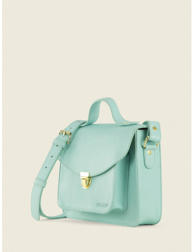 Sac Bandoulière Cuir Femme Mademoiselle George Azur Bleu Ciel - PAUL MARIUS boutiqueholala.com