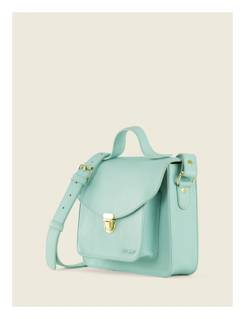 Sac Bandoulière Cuir Femme Mademoiselle George Azur Bleu Ciel - PAUL MARIUS boutiqueholala.com