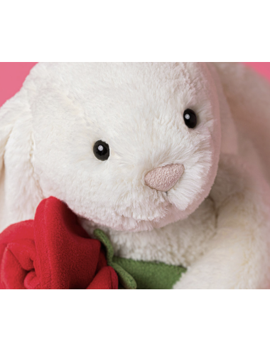 Peluche Lapin avec Rose Cream Sunny With Rose Jellycat boutiqueholala.com