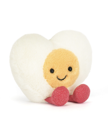 Peluche Oeuf Coeur Amuseables Heart Boiled Egg Jellycat boutiqueholala.com