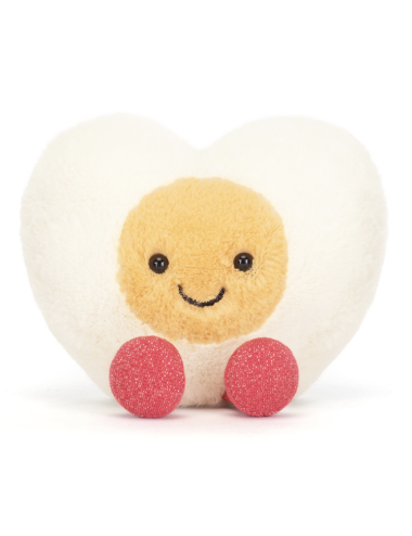 Peluche Oeuf Coeur Amuseables Heart Boiled Egg Jellycat boutiqueholala.com