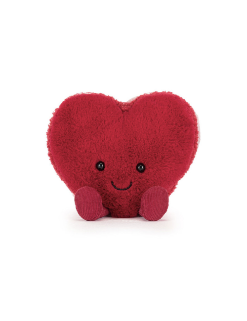 Peluche Macaron Coeur Rouge Arlette Amuseables Heart Macaron Jellycat boutiqueholala.com