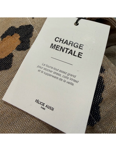 Grand Sac Cabas Charge Mentale Léopard - Félicie Aussi boutiqueholala.com