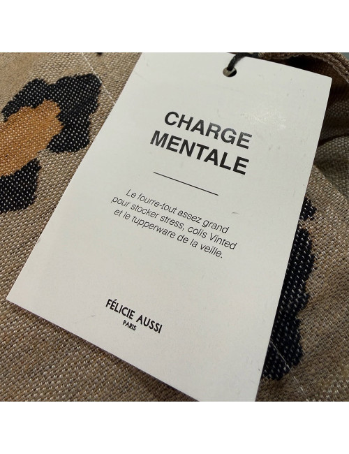 Grand Sac Cabas Charge Mentale Léopard - Félicie Aussi boutiqueholala.com