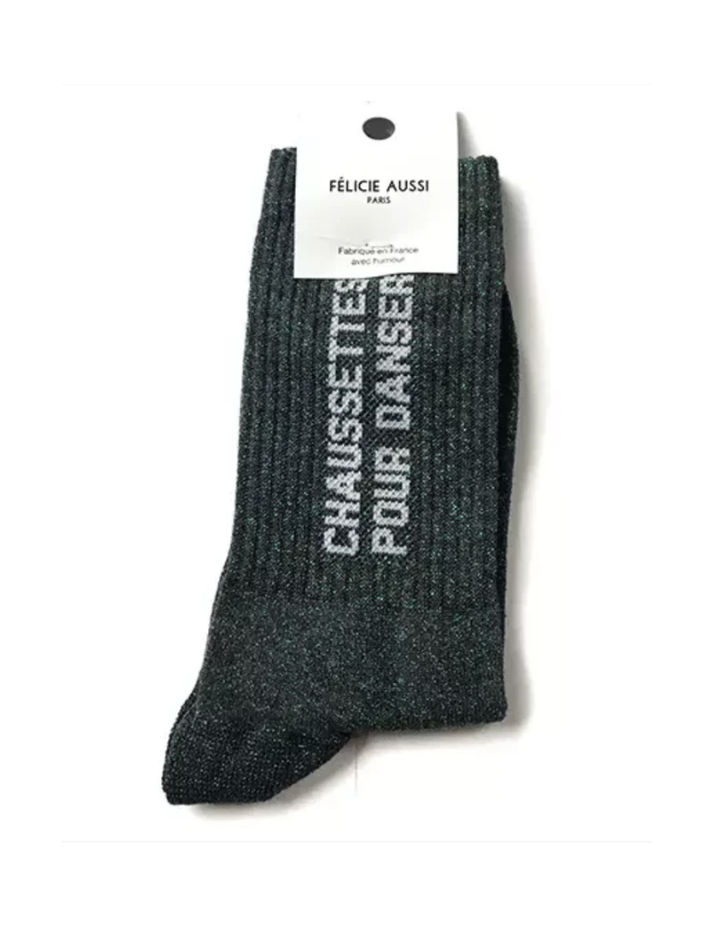 Chaussettes Paillettes Bleues Pour Danser - Félicie Aussi boutiqueholala.com
