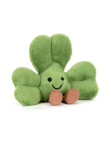 Peluche Jellycat Amuseables Siofra Shamrock – Trèfle Rigolo & Ultra-Doux - boutiqueholala.com
