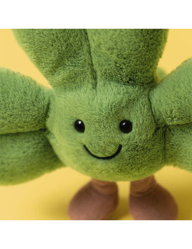 Peluche Jellycat Amuseables Siofra Shamrock – Trèfle Rigolo & Ultra-Doux - boutiqueholala.com