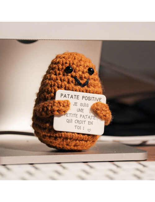 Patate Positive – Figurine motivation anti-stress avec message - boutiqueholala.com