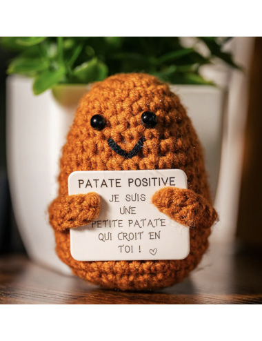 Patate Positive – Figurine motivation anti-stress avec message - boutiqueholala.com