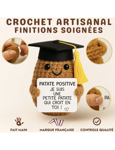 Étudiant Positif – Petite figurine d’encouragement pour les études - boutiqueholala.com