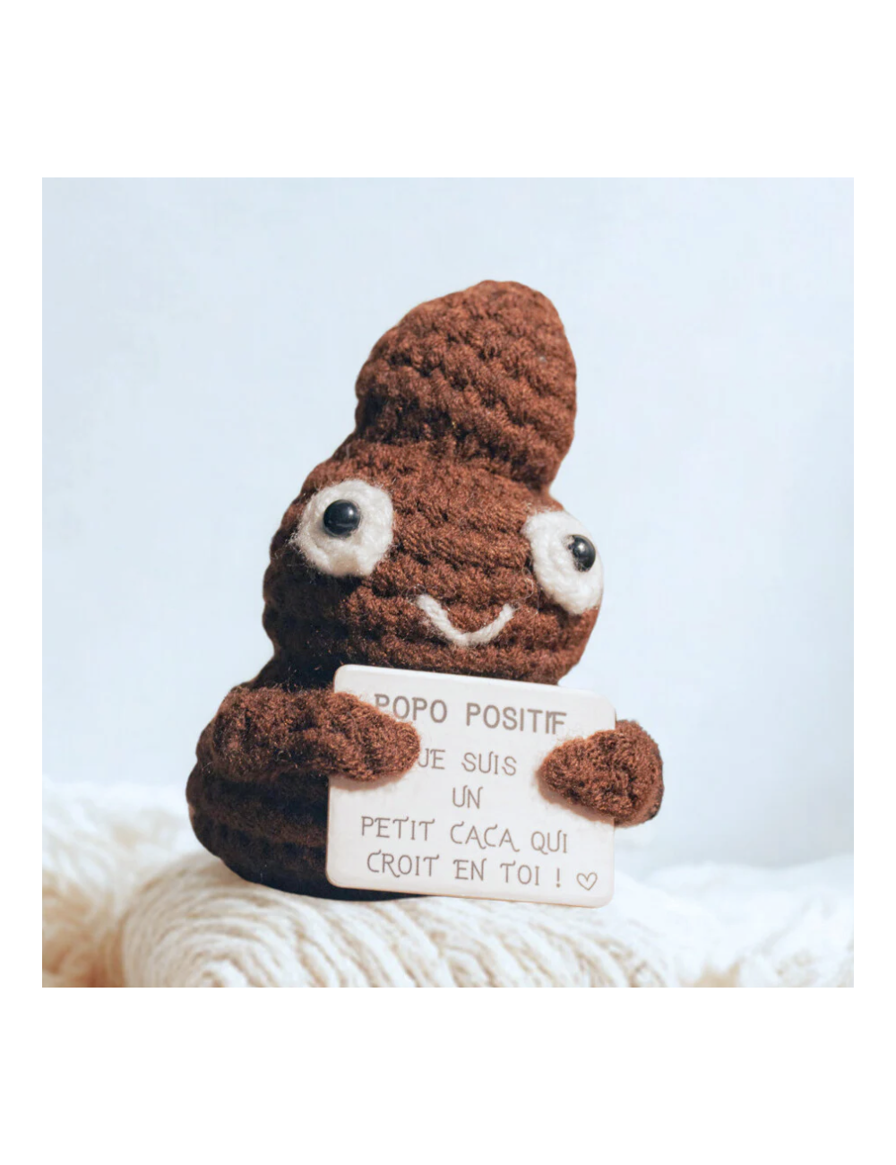 Popo Positif – Petite figurine humour et message bienveillant - Boutiqueholala.com