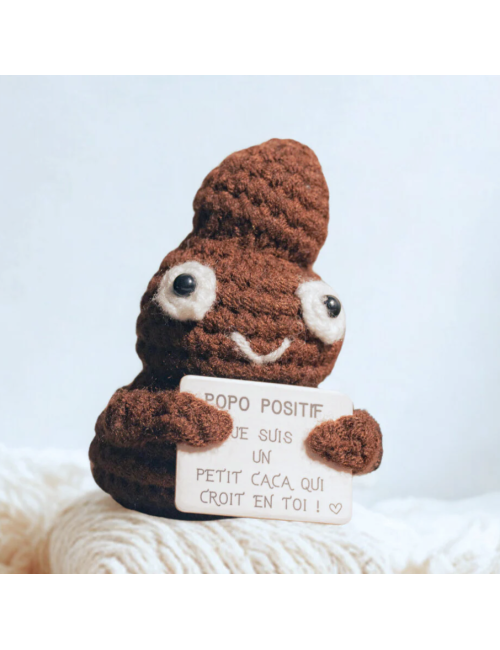 Popo Positif – Petite figurine humour et message bienveillant - Boutiqueholala.com
