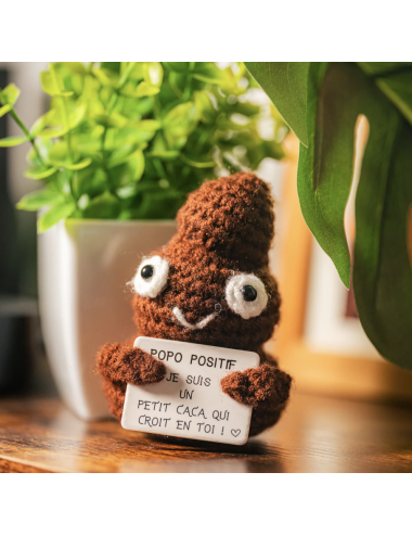 Popo Positif – Petite figurine humour et message bienveillant - Boutiqueholala.com