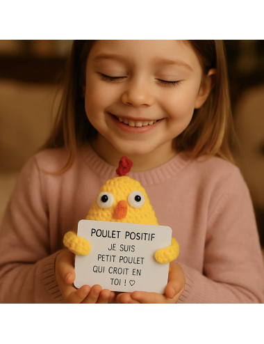 Poulet Positif – Petite figurine humour et message bienveillant - boutiqueholala.com