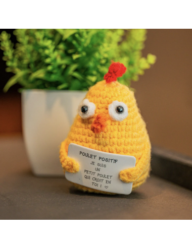 Poulet Positif – Petite figurine humour et message bienveillant - boutiqueholala.com