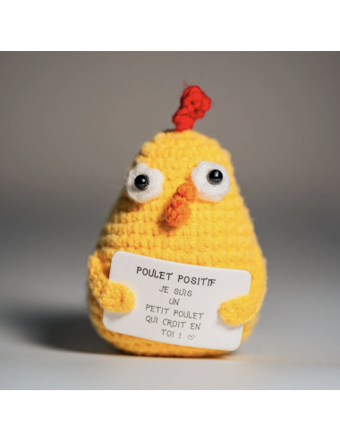 Poulet Positif – Petite figurine humour et message bienveillant - boutiqueholala.com