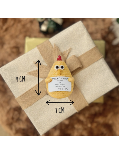 Poulet Positif – Petite figurine humour et message bienveillant - boutiqueholala.com