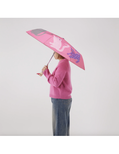 Parapluie compact Canard Arty Cats fuchsia – Original Duckhead - boutiqueholala.com