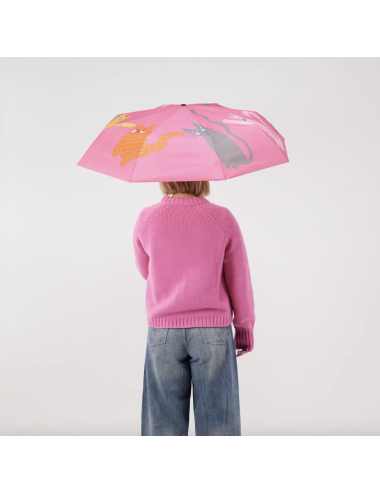 Parapluie compact Canard Arty Cats fuchsia – Original Duckhead - boutiqueholala.com