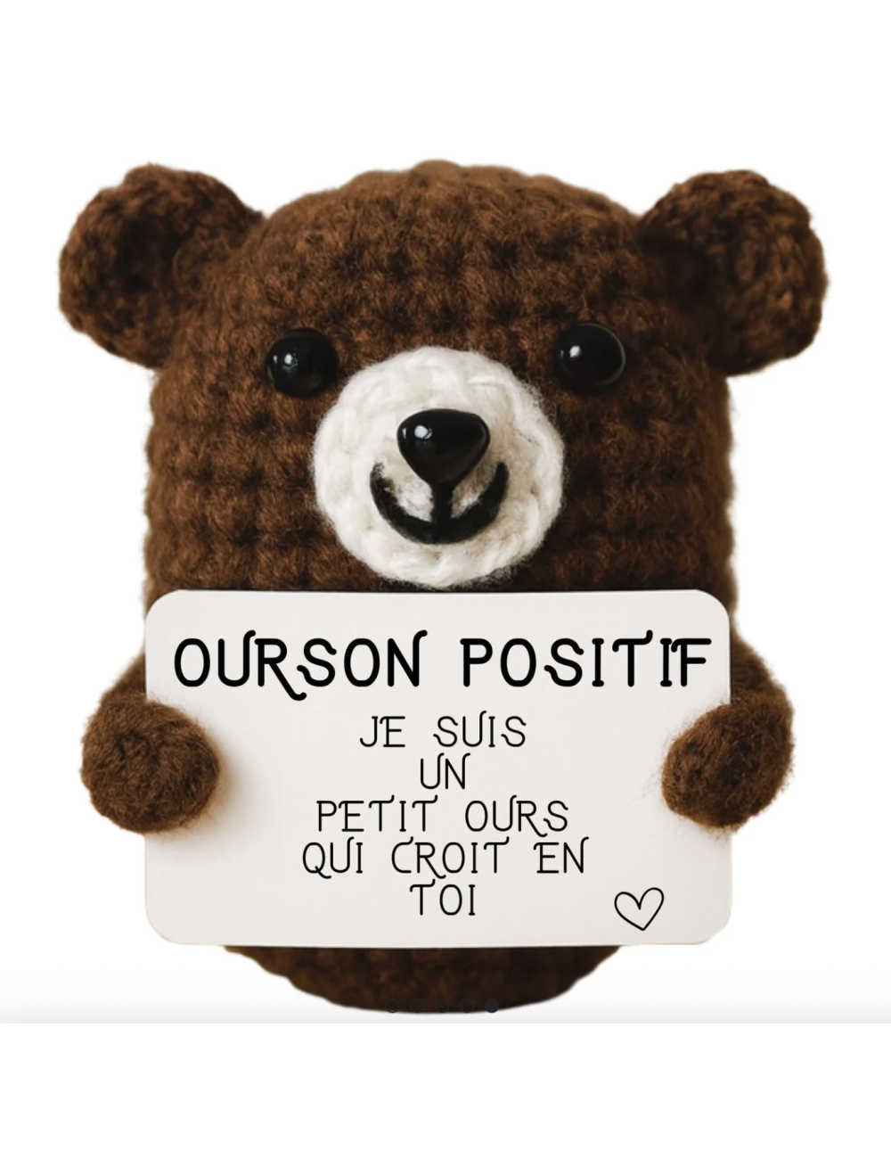 Ourson positif – Petit compagnon douceur & bonnes ondes - boutiqueholala.com