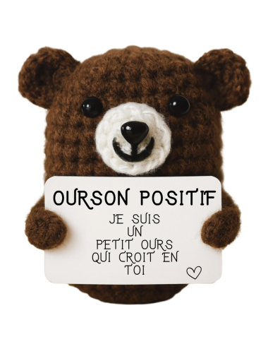 Ourson positif – Petit compagnon douceur & bonnes ondes - boutiqueholala.com
