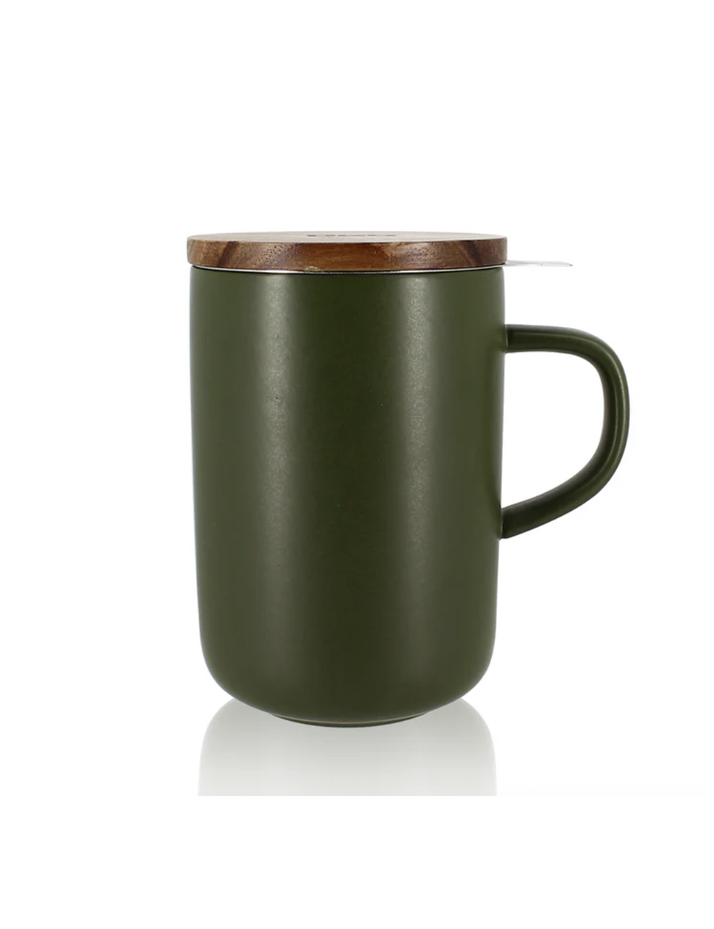 Tisanière Juliet kaki en grès – 475 ml avec filtre - boutiqueholala.com