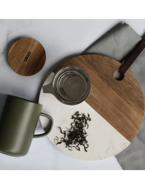 Tisanière Juliet kaki en grès – 475 ml avec filtre - boutiqueholala.com