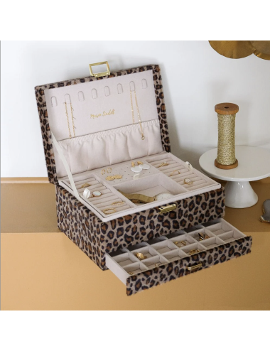 Boîte à bijoux léopard Denise – Maison Scarlett - Holala.com