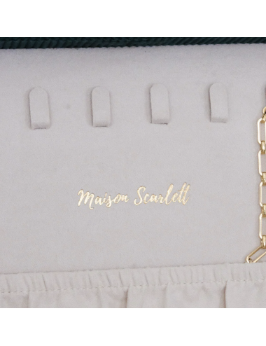 Boîte à bijoux Denise en velours côtelé – Maison Scarlett - Holala.com