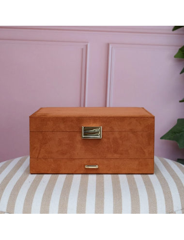 Boîte à bijoux velours deux étages – Maison Scarlett - Holala.com