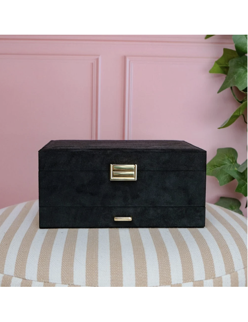 Boîte à bijoux velours deux étages – Maison Scarlett - Holala