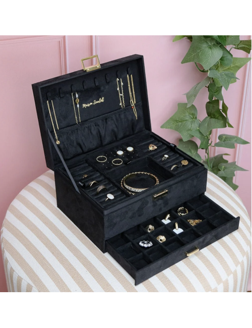 Boîte à bijoux velours deux étages – Maison Scarlett - Holala
