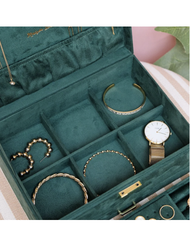 Boîte à bijoux velours deux étages – Maison Scarlett - Holala