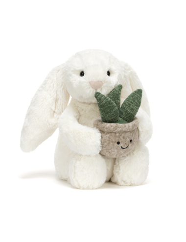 Peluche Cream Bunny with Plant – Jellycat