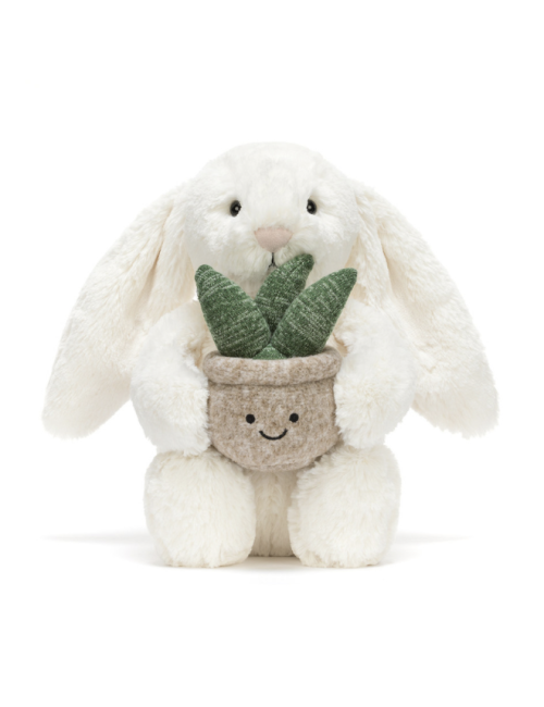 Peluche Cream Bunny with Plant – Jellycat