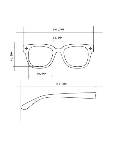 Lunettes de soleil Johnny Havana Black verres bleus – Okkia