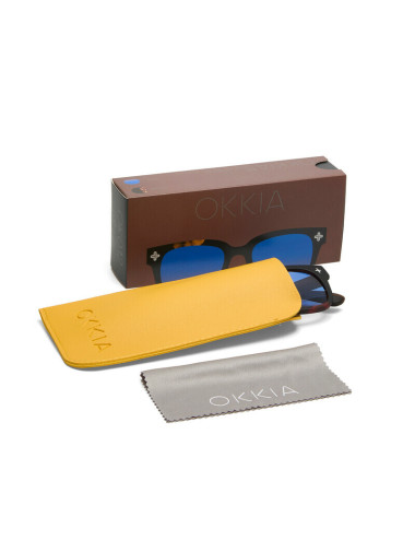 Lunettes de soleil Johnny Havana Black verres bleus – Okkia