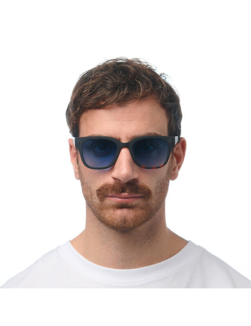 Lunettes de soleil Johnny Havana Black verres bleus – Okkia