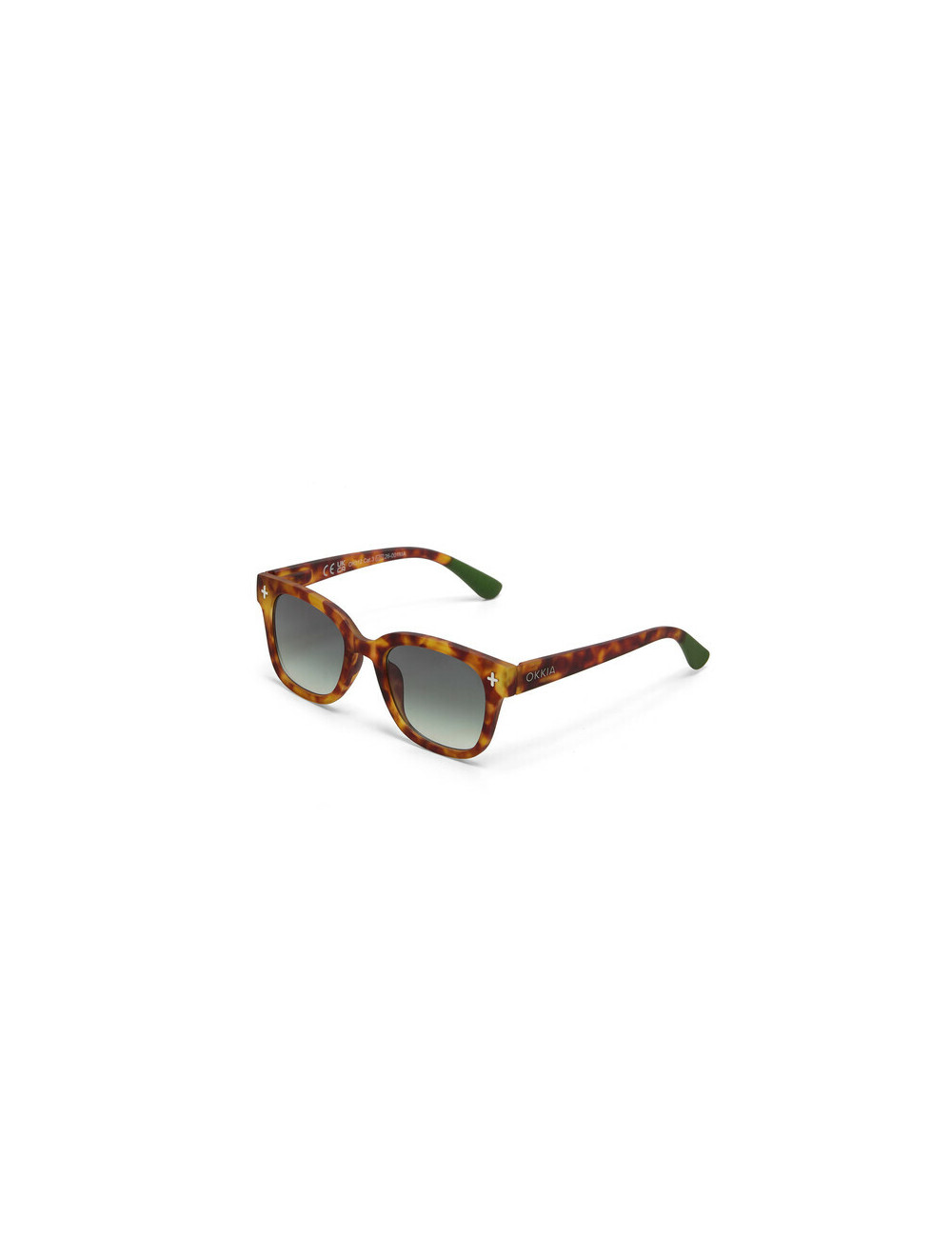 Lunettes de soleil Johnny Sahara Havana verres verts – Okkia