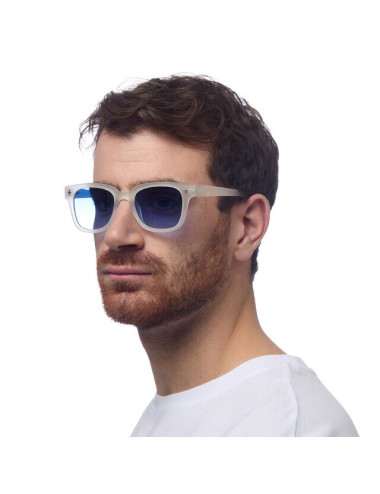 Lunettes de soleil Johnny Clear verres bleus/roses – Okkia