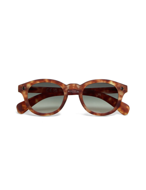 Lunettes de soleil Milano Sahara Havana verres verts – Okkia