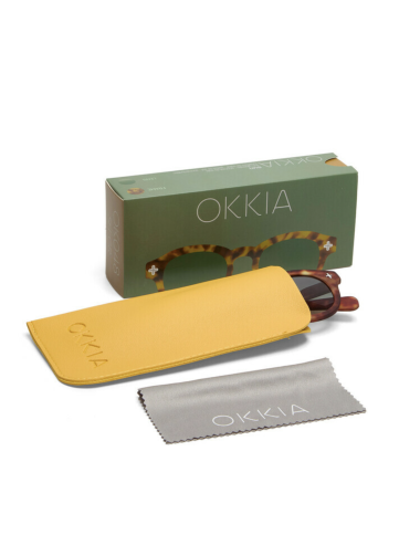 Lunettes de soleil Milano Sahara Havana verres verts – Okkia