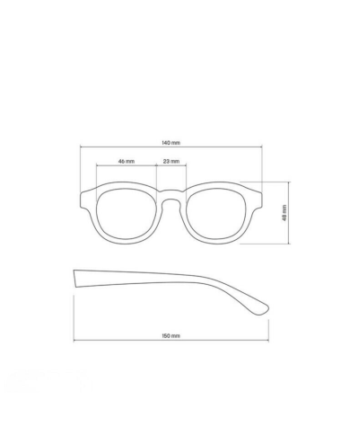 Lunettes de soleil Milano Sahara Havana verres verts – Okkia